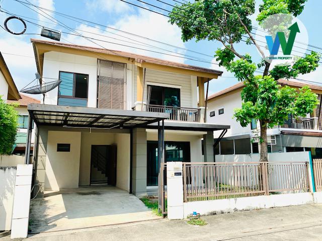 ขายบ้านเดี่ยวศรีนครินทร์ พฤกษาวิลล์ 57 พัฒนาการ 3 ห้องนอน 3 ที่จอดรถ เฟอร์นิเจอร์ครบพร้อมอยู่ ใกล้รถไฟฟ้า MRT ARL สนามบิน สวนหลวง ร.9
