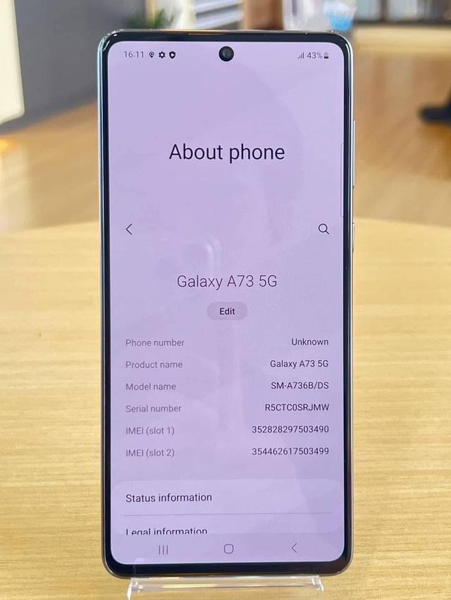 ขาย Samsung Galaxy A73 มือ 2 