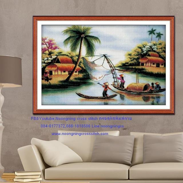 ร้าน Noongning Cross stitch ครอสติสพิมพ์ลาย จำหน่ายอุปกรณ์ครอสติส ภาพติดเพชร1649 11