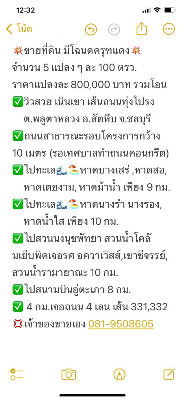 ขายที่ดิน อ.สัตหีบ ต.พลูตาหลวง 6