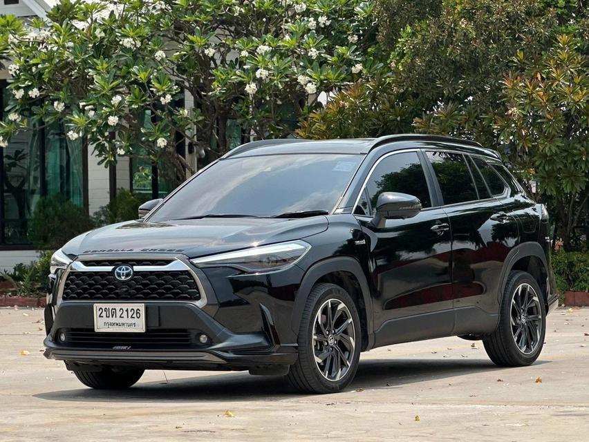 รหัสรถ QT2126 🚘  Toyota Corolla Cross 1.8HV PREMIUM SAFETY สีดำปี 2021