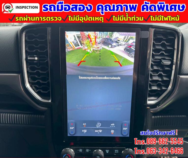 🔴ปี2025 Ford Ranger 2.0 DOUBLE CAB Sport 4WD. 🔴ไมล์แท้ 27,xxxกม. 🔴ยังมีรับประกันศูนย์ ถึง2028 12