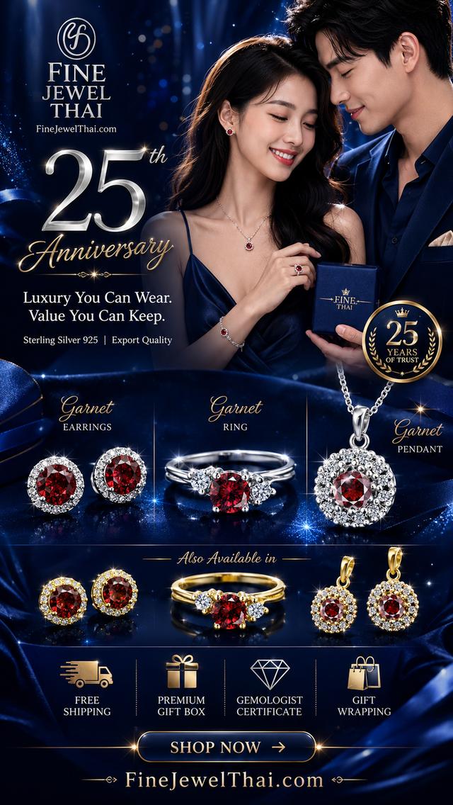 Finejewelthai เซ็ตเครื่องประดับ พลอยแท้ เสริมมงคล ประจำเดือนเกิด