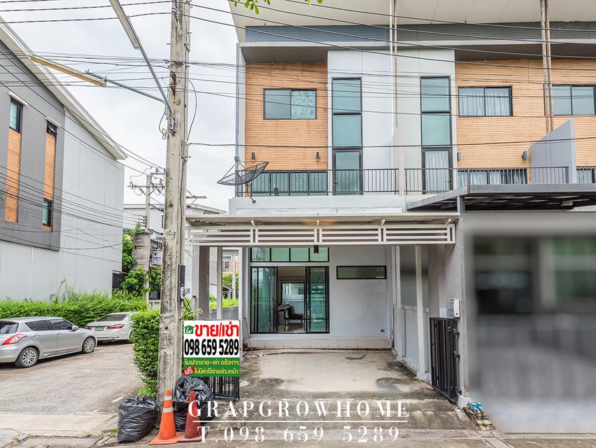 ให้เช่า/ขาย ทาวน์โฮม 3 ชั้น หลังมุม Eco Space บางนา-วงแหวน | เหมาะทำโฮมออฟฟิศ โชว์รูม เก็บสต็อก | ใกล้เมกะบางนา–ทางด่วน–สุวรรณภูมิ 1