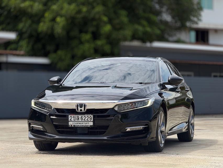 HONDA #ACCORD G10 Sedan MY20 Sedan 4dr Hybrid TOP TECH CVT FWD 2.0 สีดำ เกียร์ออโต้ ปี 2020