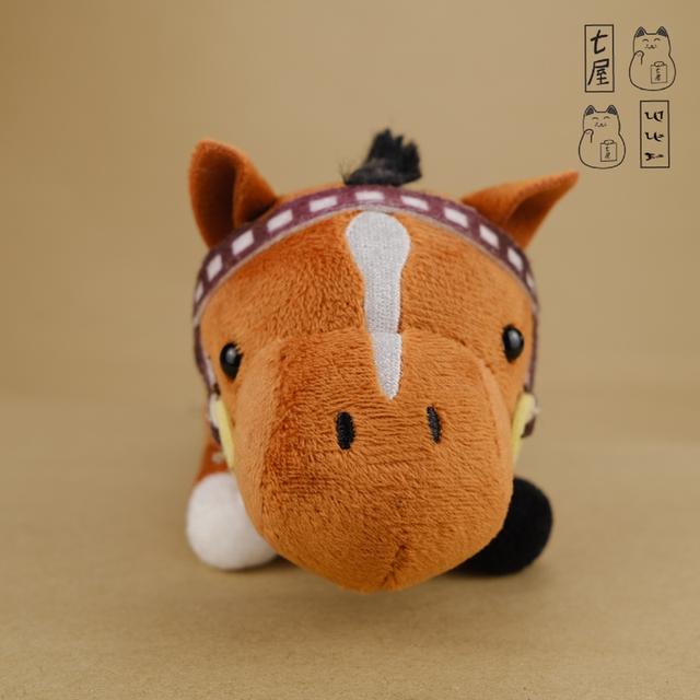 ต้าวอ้วน。ม้าแข่ง・NO.4・โทไก・เทโอ =͟͟͞🏇💨 Tokai Teio Standard 16 cm ✅ SK Japan・Thoroughbred Collection・Lying-down Plush Mascot・38th Arima Kinen ❄️✨ รูปที่ 2