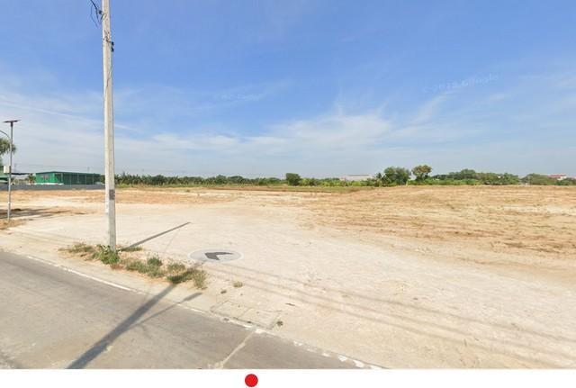 PB5325 ขายที่ดิน ย่านบางนา-ตราด กม23 ผังเมืองสีม่วง ขนาด 15 ไร่ หน้ากว้างติดถนนประมาณ 140 เมตร