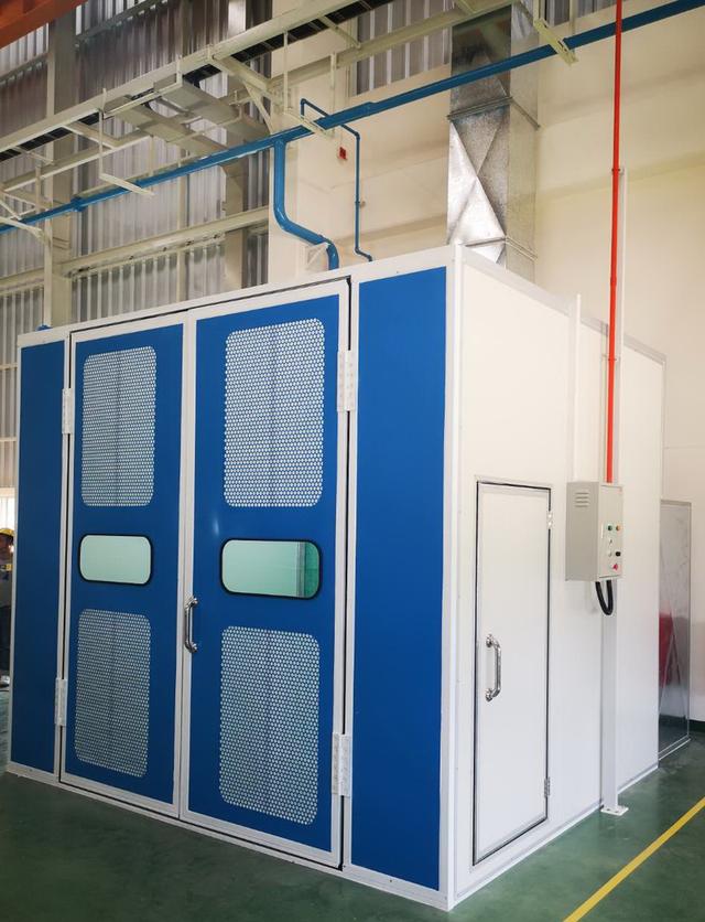 รับออกแบบขายติดตั้ง ห้องพ่นสีเฟอร์นิเจอร์ ห้องพ่นอบสีรถขนาดใหญ่ ห้องพ่นอบสีรถมอเตอร์ไซด์ ห้องพ่นสีม่านน้ำ ห้องพ่นสีฟิลเตอร์ บูธพ่นสีม่านน้ำ ห้องพ่นสี รูปที่ 9