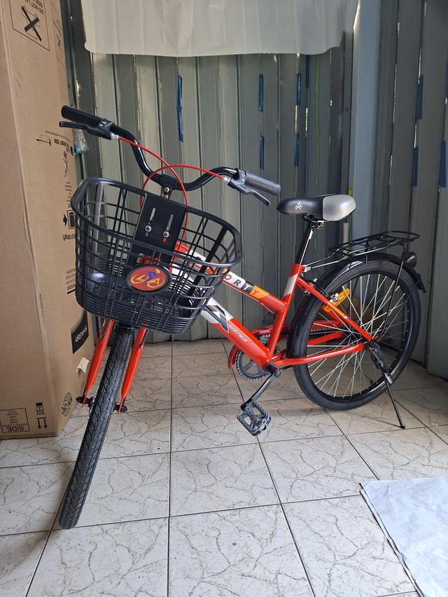 จักรยานแม่บ้านLAรุ่นE-SPORTY24"สีแดง รูปย่อยที่ 2