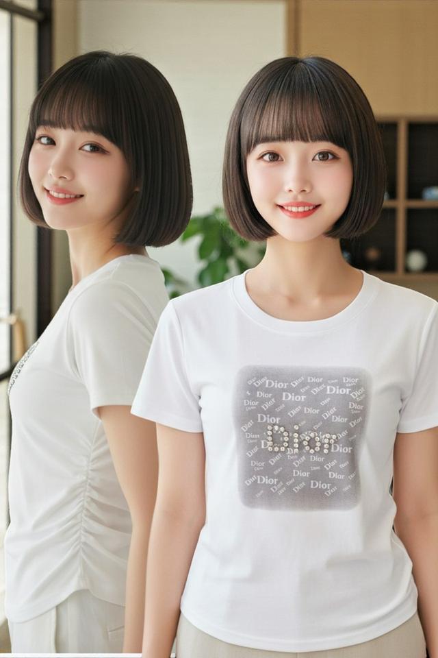 ขายเหมาราคาถูกมาก เสื้อยืดแฟชั่นปักคริสตรัล ไซส์ S 50 ตัว มือหนึ่งทั้งหมด สวยทุกตัว 8