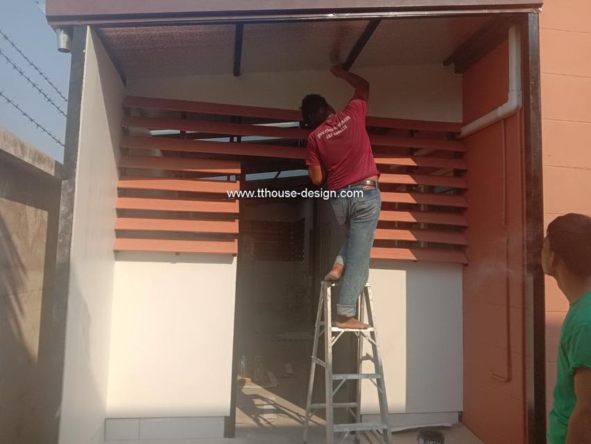 รับเหมา ต่อเติม โครงหลังคา กันสาด ห้องครัว ก่อฉาบ/เทพื้นปูกระเบื้อง 0950920028 รูปที่ 9