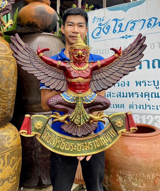 ครุฑธนาคาร พญาครุฑ แขวนผนัง ครุฑติดหน้าสำนักงาน ขนาด70ซม