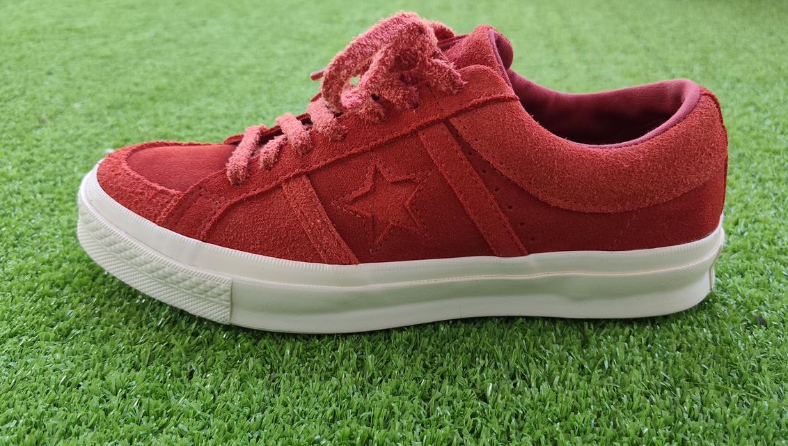 Converse One Star Academy Ox สีแดงเบอร์กันดี รูปที่ 7
