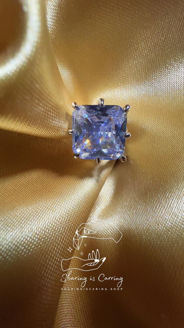 แหวนแฟชั่น เพชรแฟนซี Moissanite แบบ บริดเจอตัน ราคา ฿2,890.- บาท รวมส่ง Bridgerton style 1