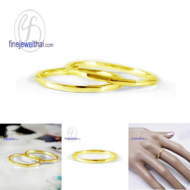 Finejewelthai แหวนคู่รักสำหรับคนรุ่นใหม่ ดีไซน์มินิมอล RC123000