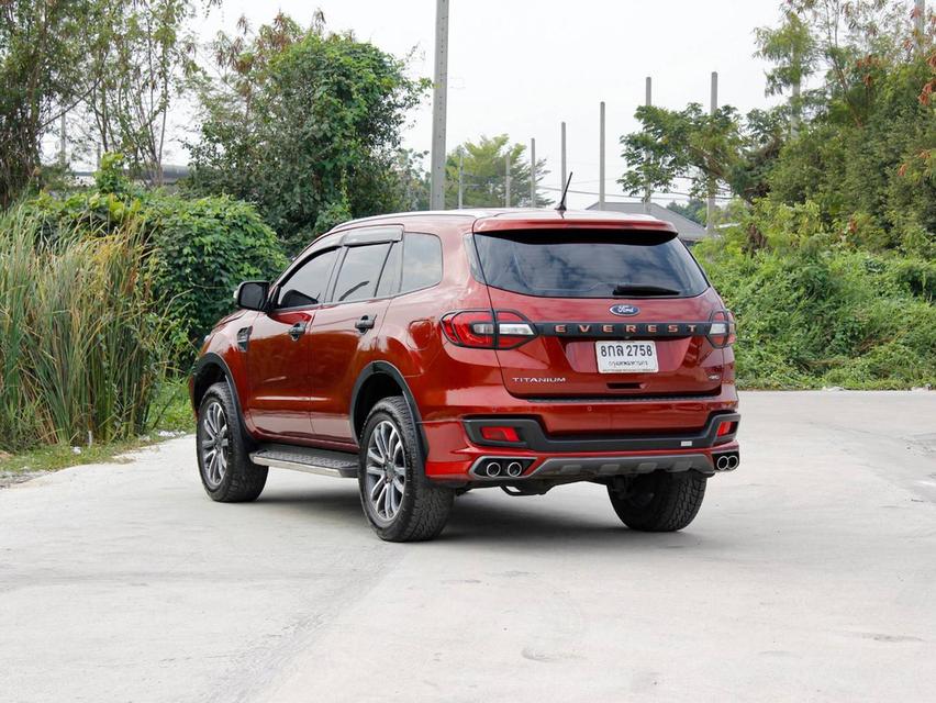 FORD EVEREST 2.0 BI-TURBO 4WD TITANIUM PLUS ปี 2019 (VAT) โฉม ปี 15-22  เกียร์ AUTO ดีเซล สีแดง รถบ้านพร้อมใช้งาน ไมล์เพียง 202,300 km. 8