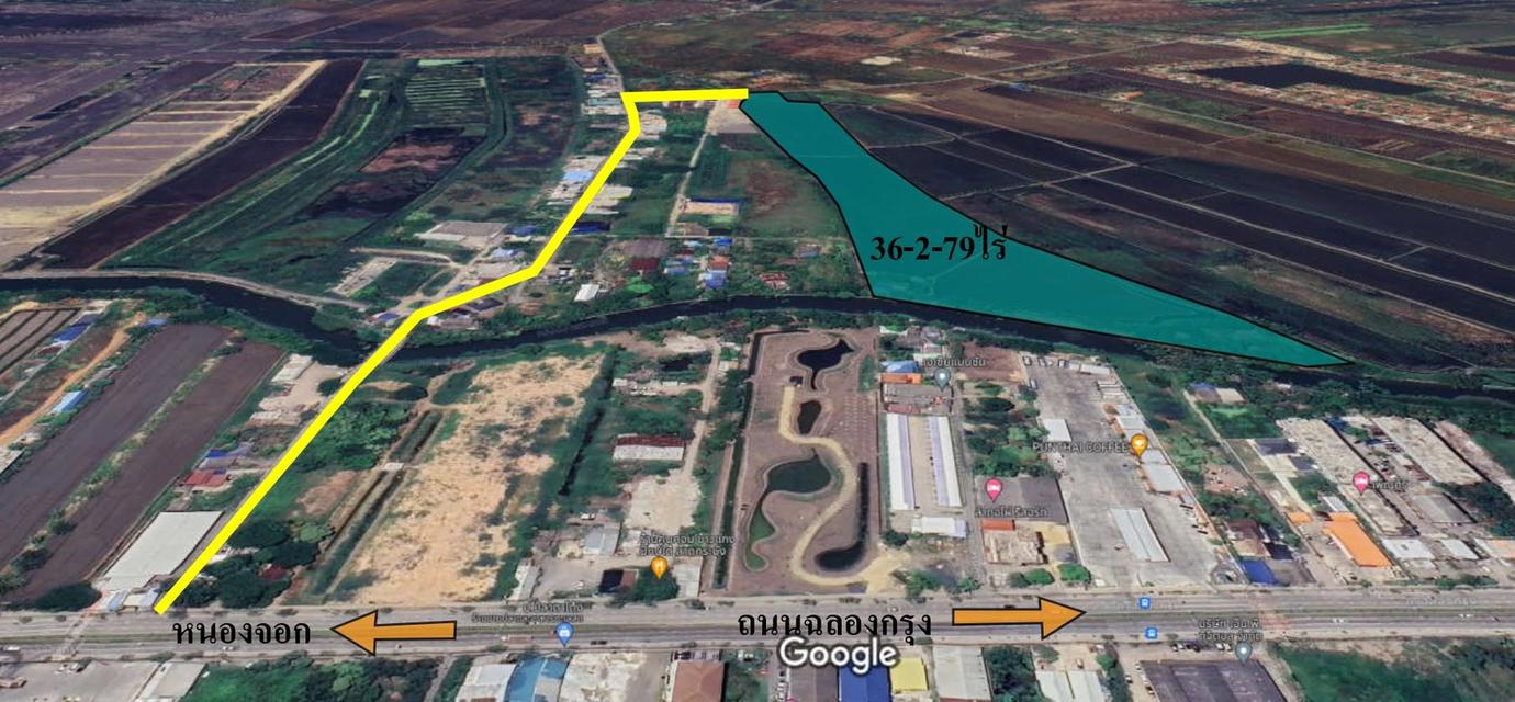 ขายที่ดินแปลงใหญ่ 36 ไร่เศษ ซอยฉลองกรุง 54 ลาดกระบัง 1