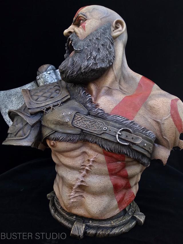Cratos bust งานเรซิ่น รูปที่ 5