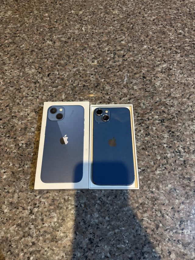 ขายไอโฟน13สีใหม่Blue128กิ๊กสูนTrueมีกล่องเครื่องเดิมๆหายากมากๆสภาพนี้