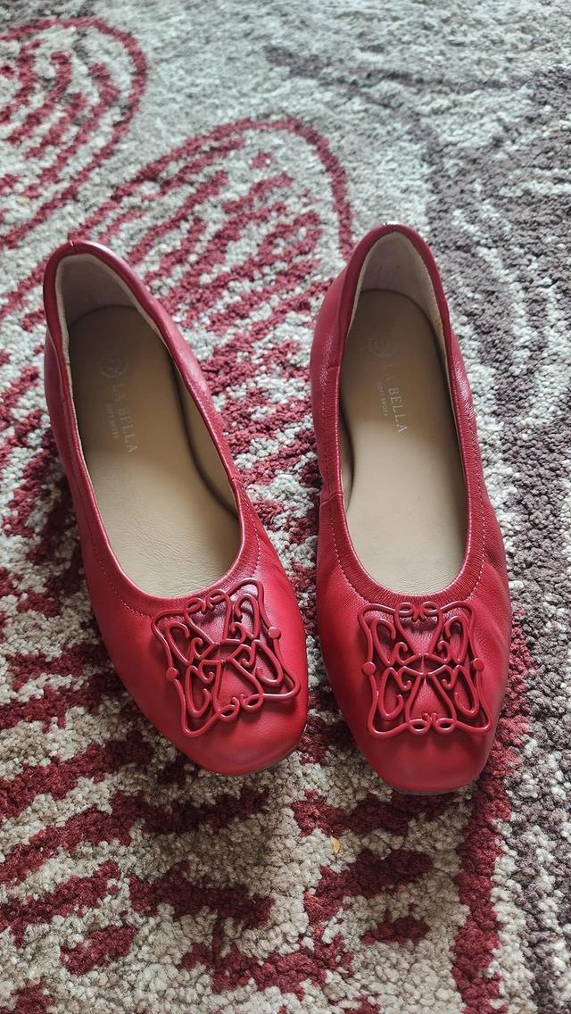 รองเท้า LA BELLA รุ่น GISELA HEART พื้นนิ่ม สีแดง 2