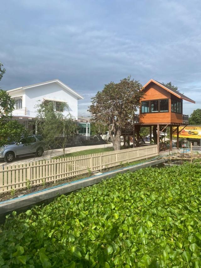 ขายที่ดิน 5 ไร่ พร้อมบ้านพักสไตล์รีสอร์ท ติดคลองสวย พร้อมโอน บ้านแพ้ว 4 ตำบลหลักสาม สมุทรสาคร  5