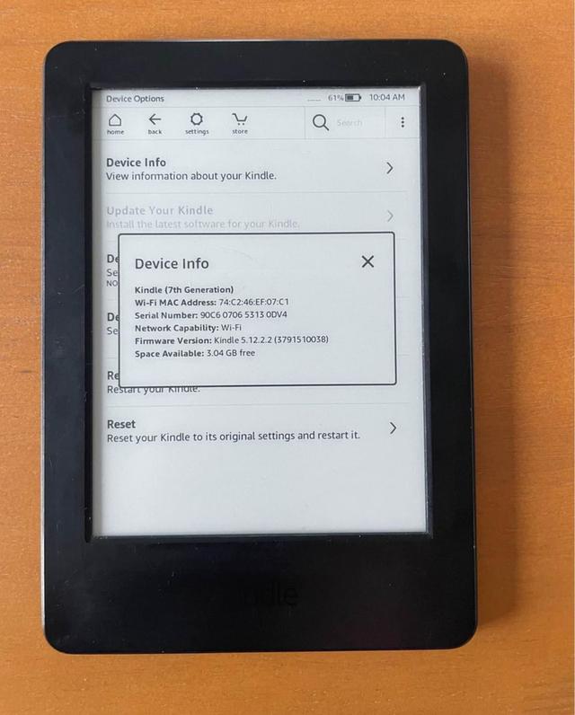 Kindle 7th Generation ปี 2016 2