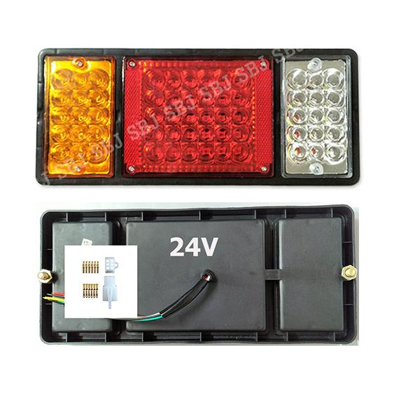 ไฟท้าย 3 ตอน ตรงรุ่น ISUZU / NPR NKR NLR  ไฟ12 และ 24V 60LED รถบรรทุก 6 ล้อ 10 ล้อ  รถเทเลอร์ และรถพ่วง รูปที่ 6
