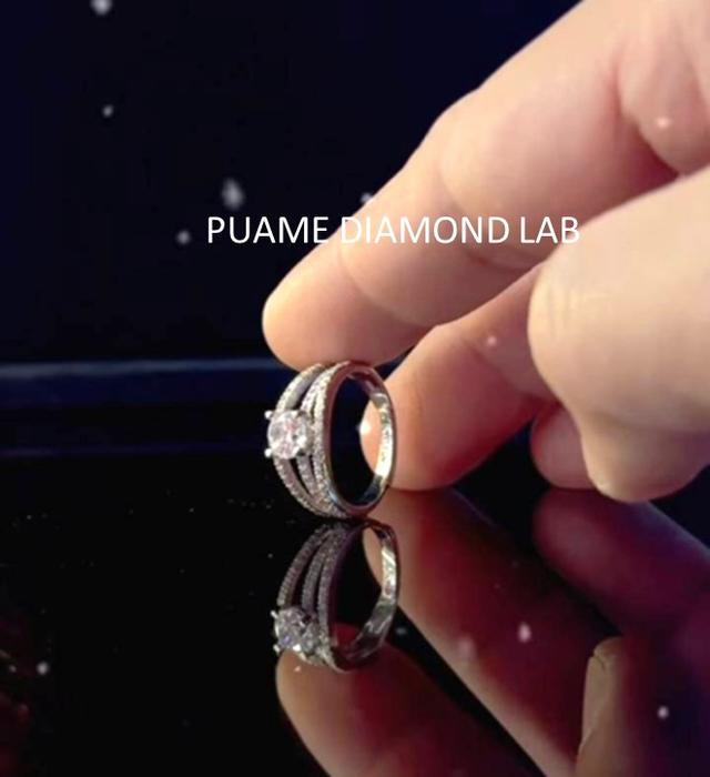 แหวนเพชร เรียบหรู เปล่งประกายทุกมุมมอง ด้วยเพชรแท้ธรรมชาติ พร้อมใบรับประกันสินค้าทุกชิ้นที่ปุอามี่ Diamond Lap Rama2 (095-8894732) รูปที่ 3