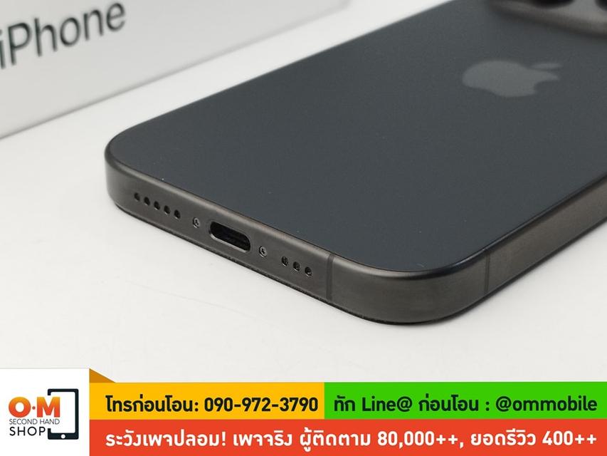 ขาย/แลก iPhone 15 Pro 256GB Black Titanium LL/A /2 Sim (eSim เท่านั้น) สภาพสวยมาก แท้ ครบกล่อง เพียง 34,900 บาท 5