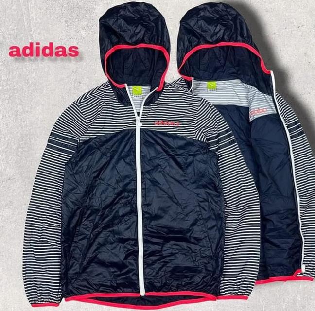 เสื้อ Adidas มีฮู้ด ผ้าร่ม ปักโลโก้
