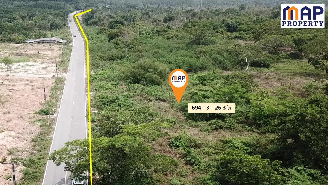 ขายที่ดิน แปลงใหญ่ ริมถนนสุขุมวิท เมืองจันทร์ 694 ไร่, จันทบุรี