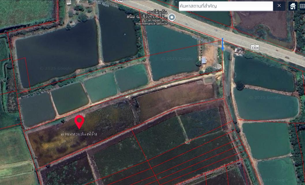 ขายด่วน 960,000/ไร่ ที่ดินสวย 14 ไร่ ติดถนน 3304 แหลมประดู่ บ้านโพธิ์ วังอู่ ฉะเชิงเทรา 2
