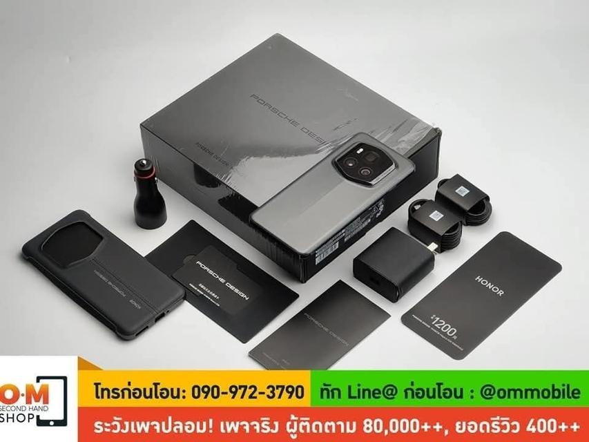 ขาย/แลก Honor Magic6 Rsr Porsche Design 24/1TB สี Black สภาพสวย ครบกล่อง เพียง 26,990 บาท 