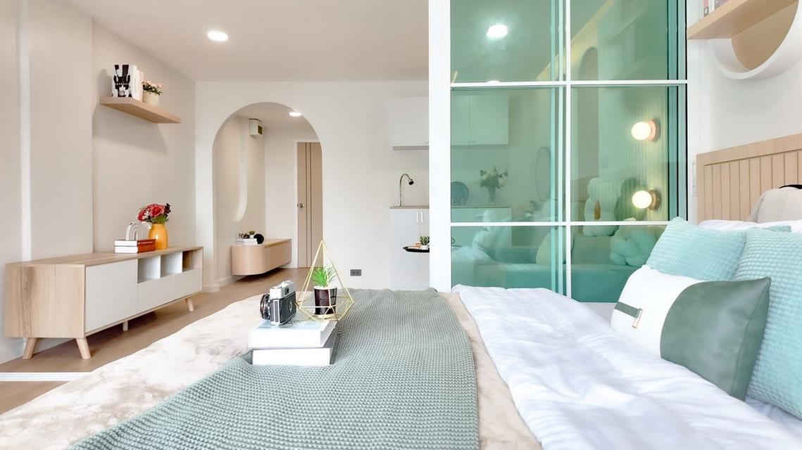 Condo City Villa Ladprao 130 ใกล้รถไฟฟ้าสีเหลือง ลาดพร้าว 101 ห้อง 33 ตารางเมตร ชั้น8 ตึกF ตกแต่งครบ 5
