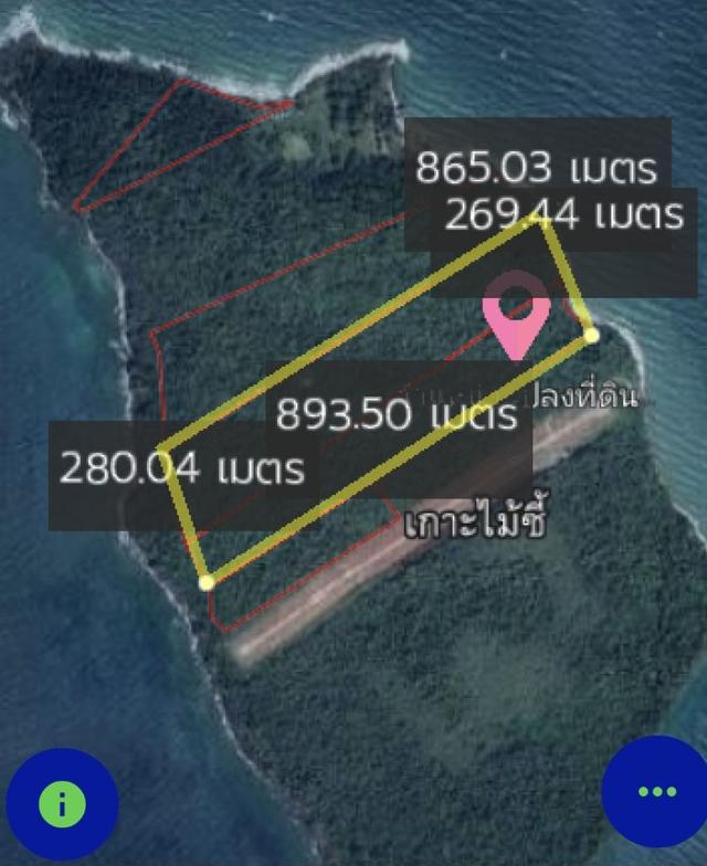 ขาย ที่ดิน (โฉนดครุฑแดง) 138 ไร่ 1 งาน 8 ตร.วา (บนเกาะไม้ซี้) 1