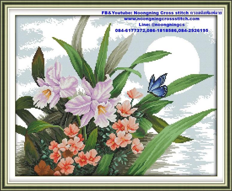 ร้าน Noongning Cross stitch ครอสติสพิมพ์ลาย จำหน่ายอุปกรณ์ครอสติส ภาพติดเพชร1023 4