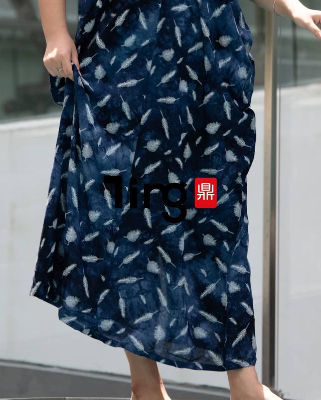 เดรสยาว เสื้อผ้าพลัสไซส์ ชุดสาวอวบ มือ 1
