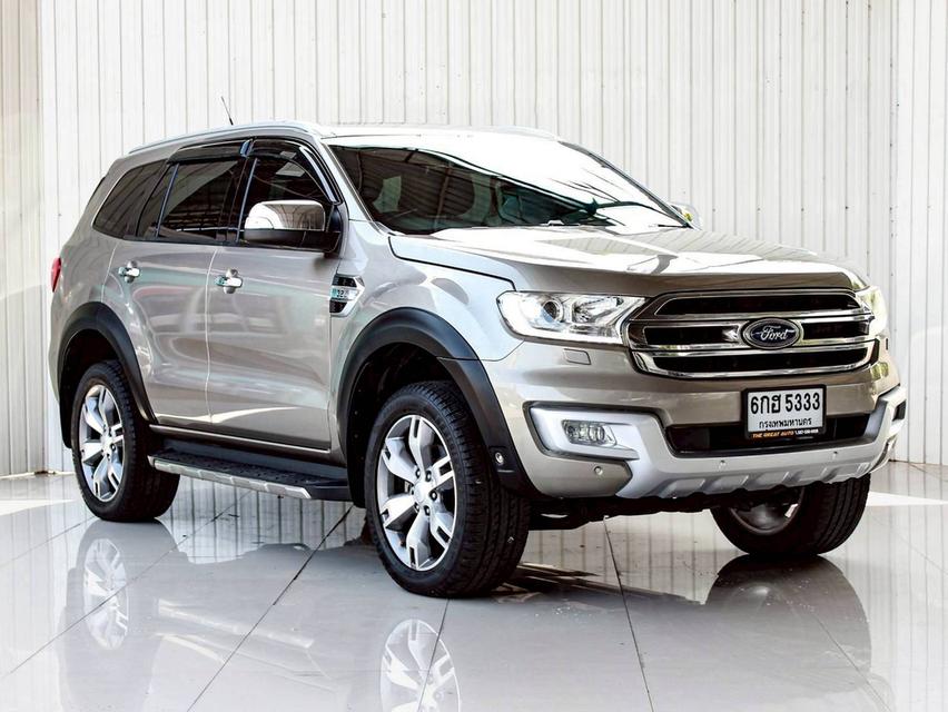 FORD EVEREST 3.2 TITANIUM PLUS 4WD ปี 2018 โฉม ปี 15-22 เกียร์ AUTO ดีเซล สีน้ำตาล รถบ้านพร้อมใช้งาน ไมล์เพียง 217,643 km.