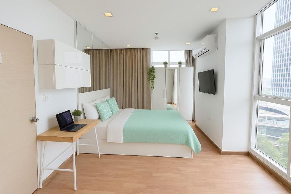 ขายคอนโด The Coast Condo ชั้น 12A ห้องมุม แต่งครบพร้อมเข้าอยู่ ทำเลดี ติดทางด่วน ใกล้ BTS บางนา 1