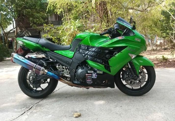 Kawasaki Ninja ZX-14R สีเขียว 3