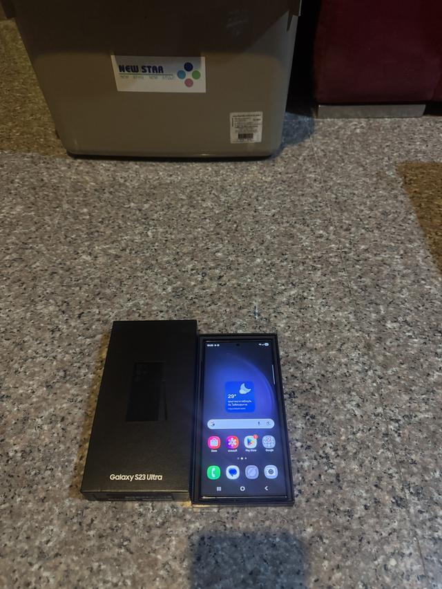 ขายๆๆๆถูกSamsungS23Ultra512กิ๊กRam12สีPhontom Black ยกกล่องอีมี่ตรงสูนTrueสภาพสวยการใช้งานดีเยี่ยมทุกๆฟังชั่นเครื่องรีสโตได้ตลอดไม่มีติดแอคเค้าใดๆคับ