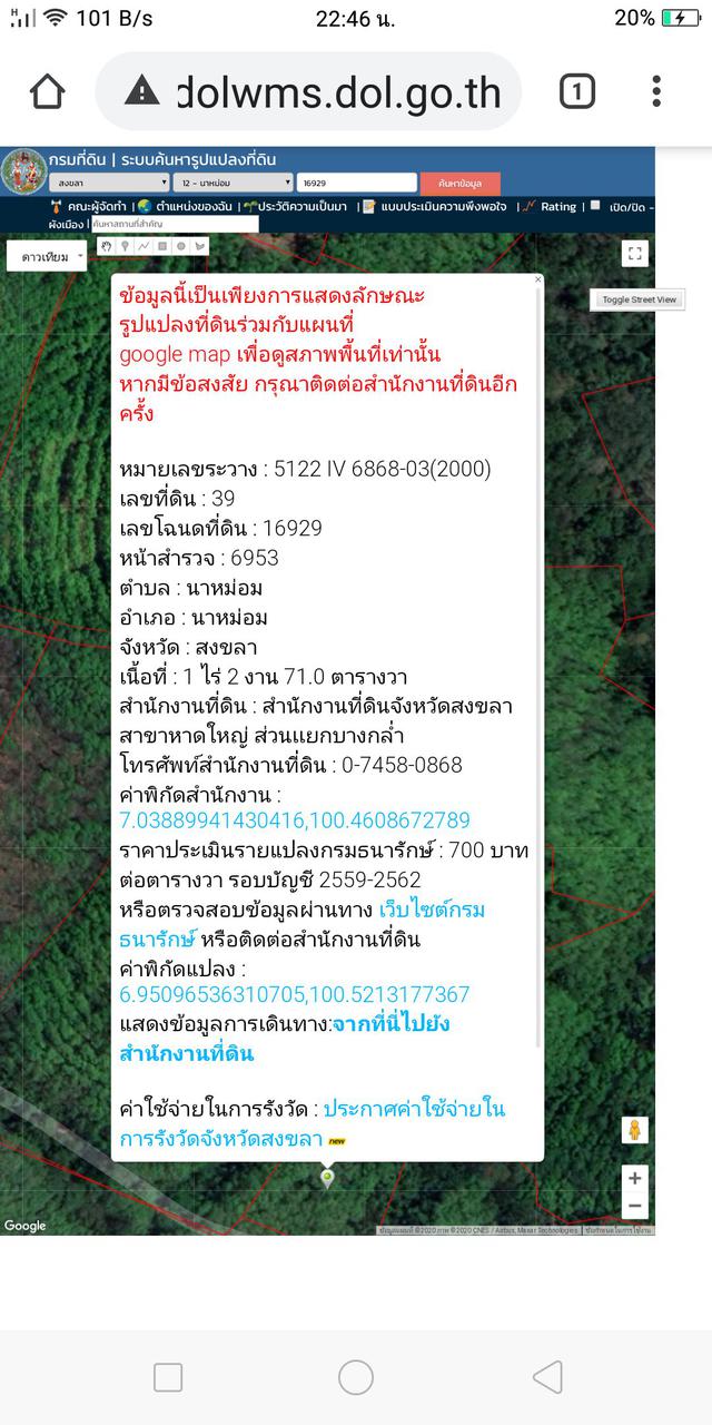 รูป ขายที่ดินสวนยางราคาดีดีนาหม่อม 8 ไร่ 1 งาน 62 ตารางวาขาย2.5ล้านบาทเจ้าของขายให้เท่ากับราคาประเมินรวมตารางวา 700 บา 5