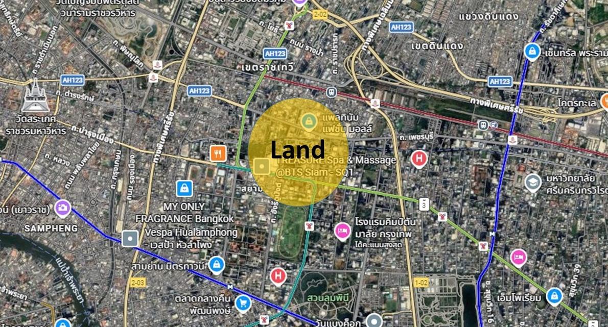 ขายที่ดินทำเลดี ราคาถูก ใกล้ BTS ราชเทวี และ Siam Paragon 4