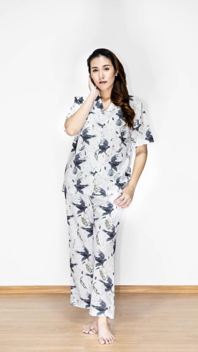 ชุดนอนผ้าไหม​ silk satin