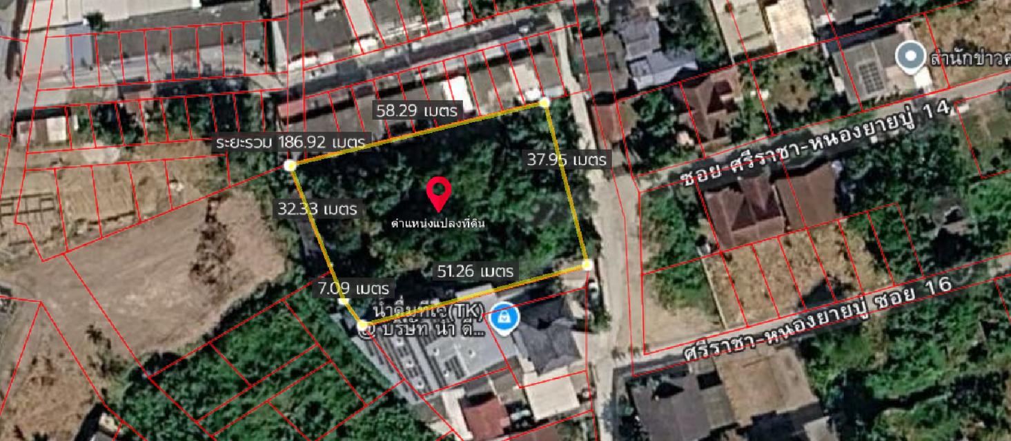 เจ้าของขายเอง📍 ขายที่ดินศรีราชา เนื้อที่ 1 ไร่ 1 งาน 42 ตร.วา 1