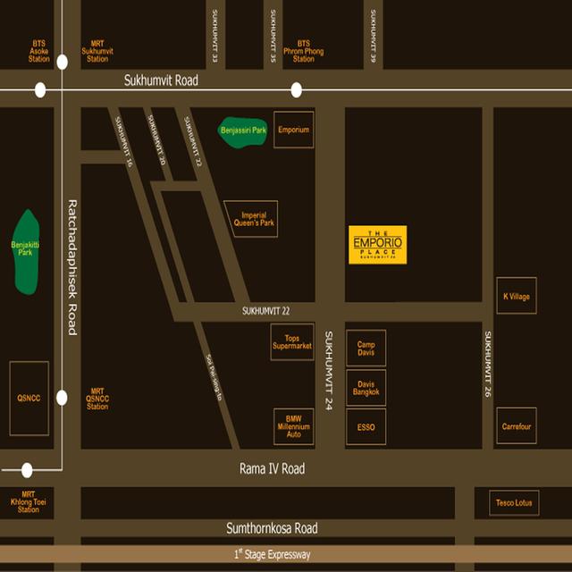 ขายหรือให้เช่า คอนโดดิเอ็มโพริโอเพลส THE EMPORIO PLACE 65.35ตรม. ตึกB ชั้น12 14