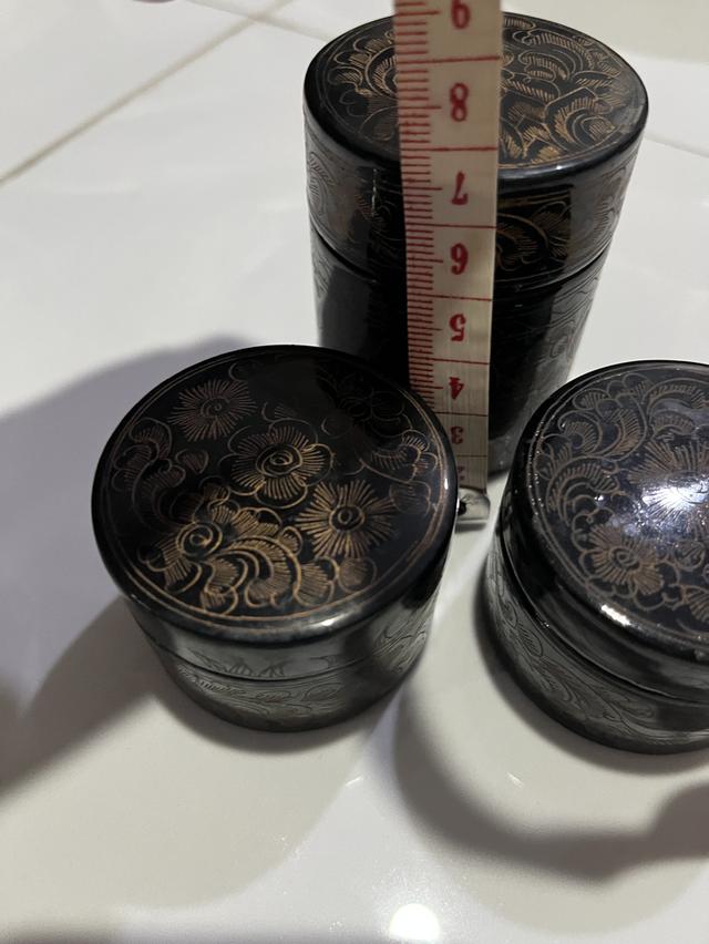 ตลับใส่ของ 3 ชิ้น ขนาดตามภาพ รูปที่ 2