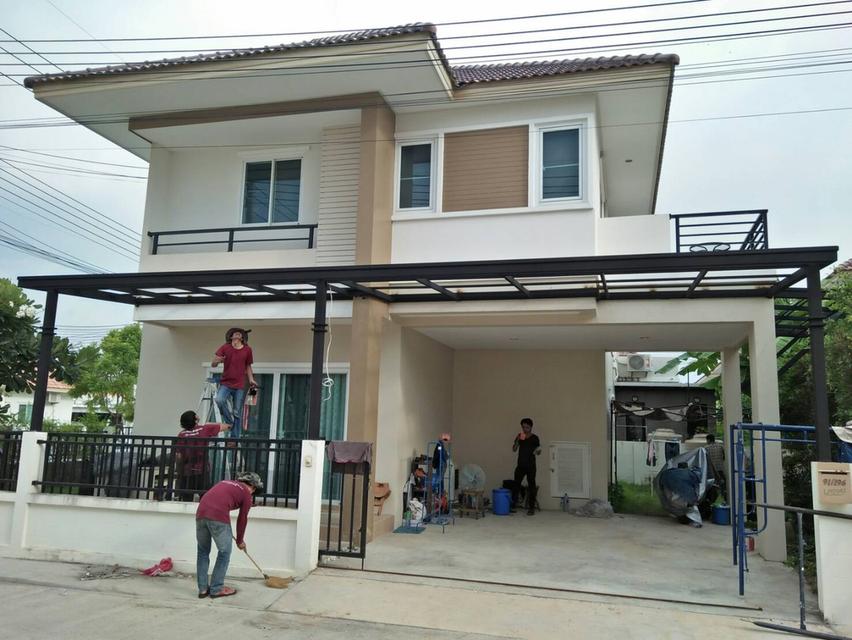 รับเหมา ต่อเติม โครงหลังคากันสาดห้องครัวเทพื้นปูกระเบื้อง Line dddesign23 รูปที่ 17