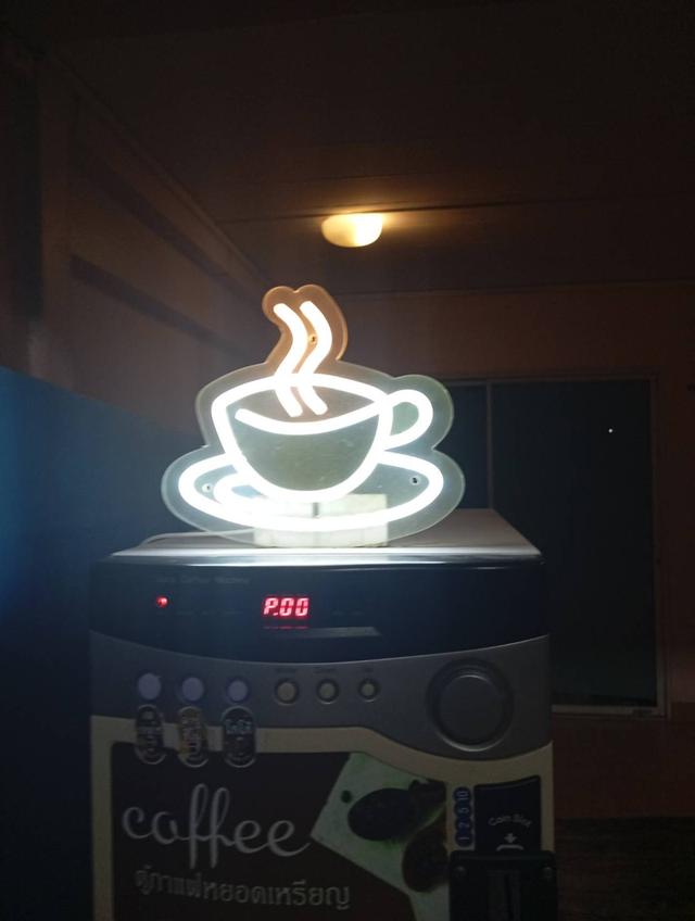 ไฟรูปถ้วยกาแฟ โอโต้ กลางคืนติด กลางวันดับ 3