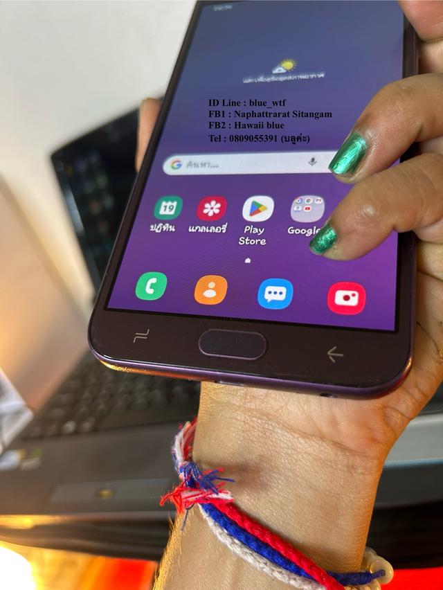 Samsung J4  สีม่วง จอ5.5นิ้ว 4G 2ซิม Rom32 Ram2 กล้องชัด จอใหญ่ ใช้งานปกติ 8